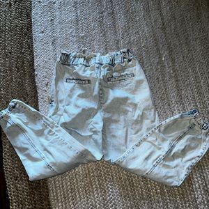 Vici Light Acid Wash Jean Joggers